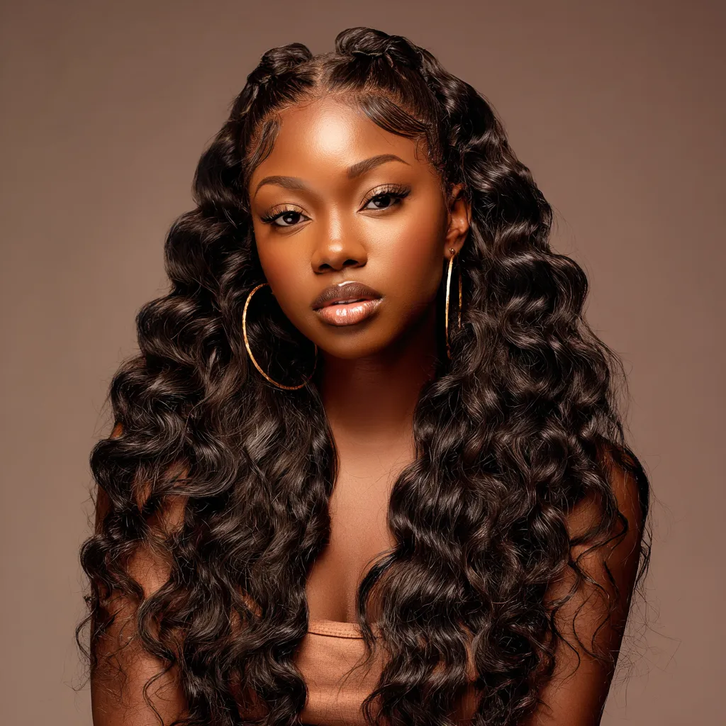 Beautiful hairstyle showcase