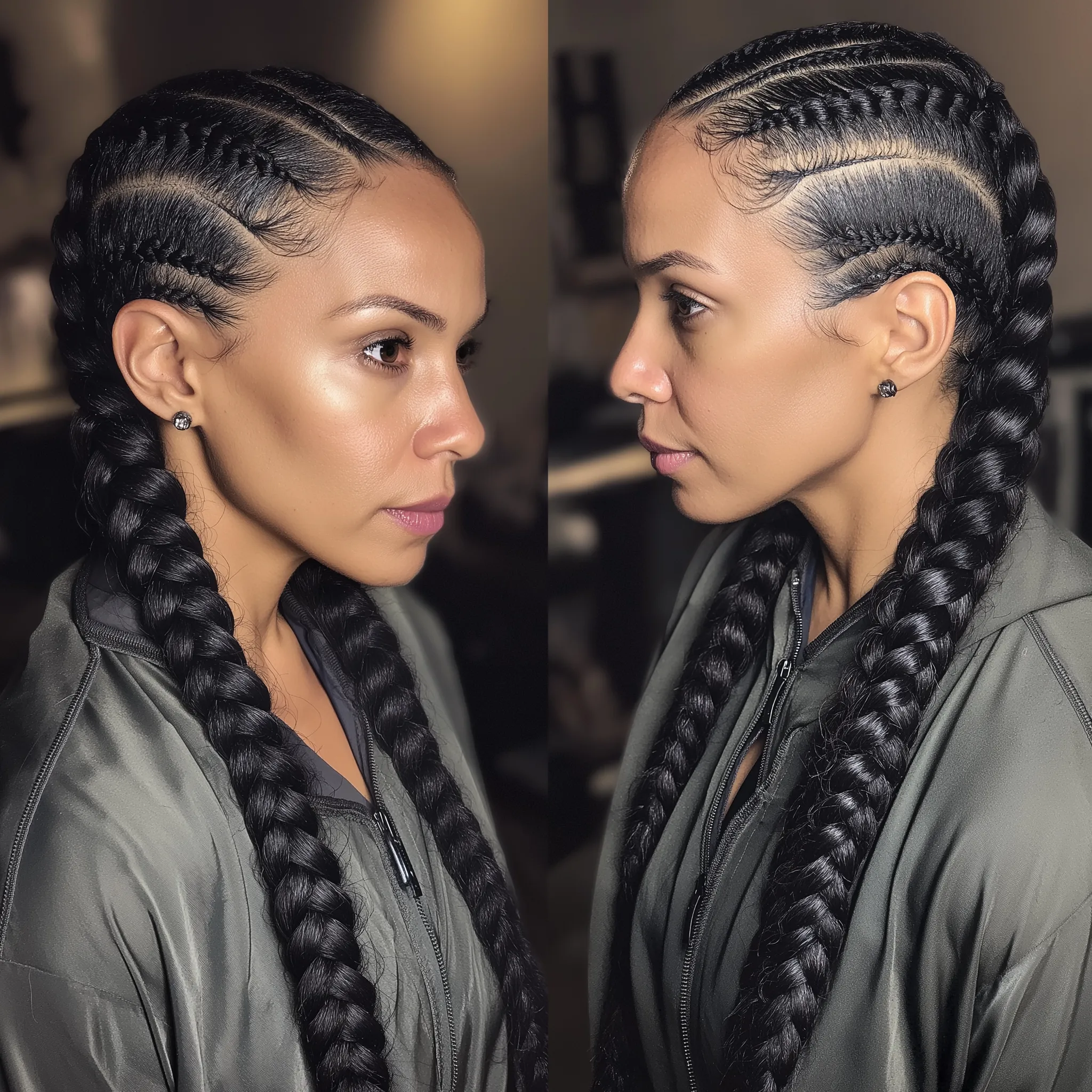 Cornrow braids